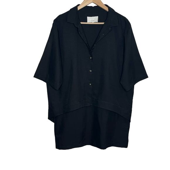 Mishka Depuis 2001 Womens Layered Dress 2 Black Oversized Lagenlook Minimalist - Picture 1 of 12